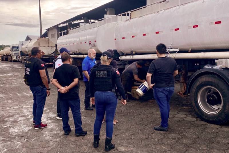 Ação policial integrada recupera duas mil toneladas de óleo vegetal