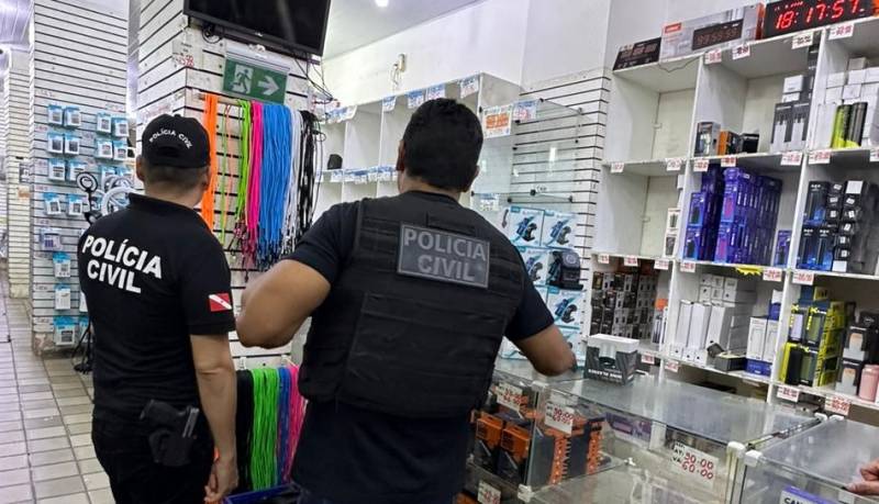 Polícia Civil e Receita Federal do Brasil combatem crimes contra o consumidor