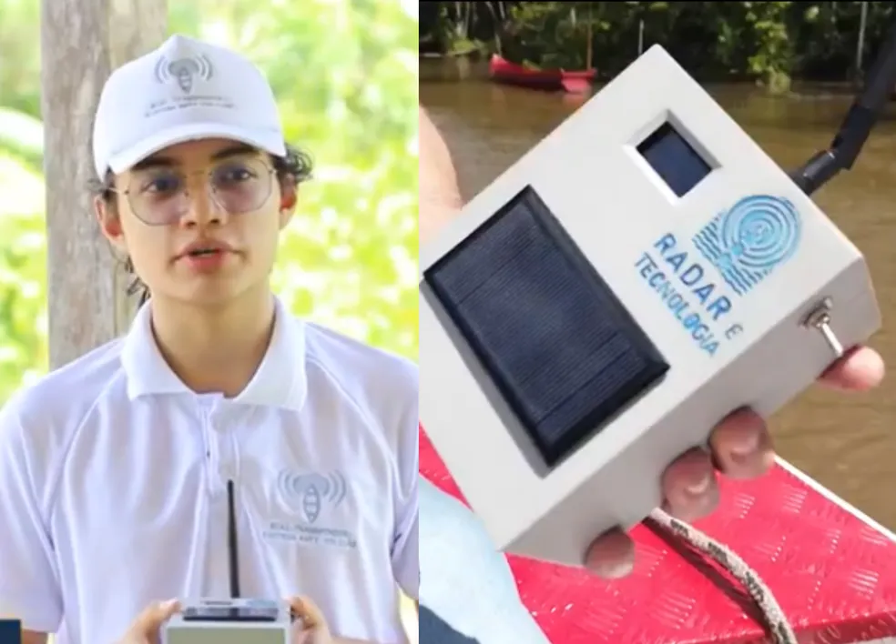 Estudante do Pará desenvolve equipamento para evitar acidentes entre barcos em rios