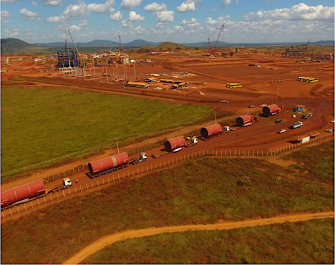 Equipamentos percorrem 18 mil quilômetros da China até ao Sul do Pará