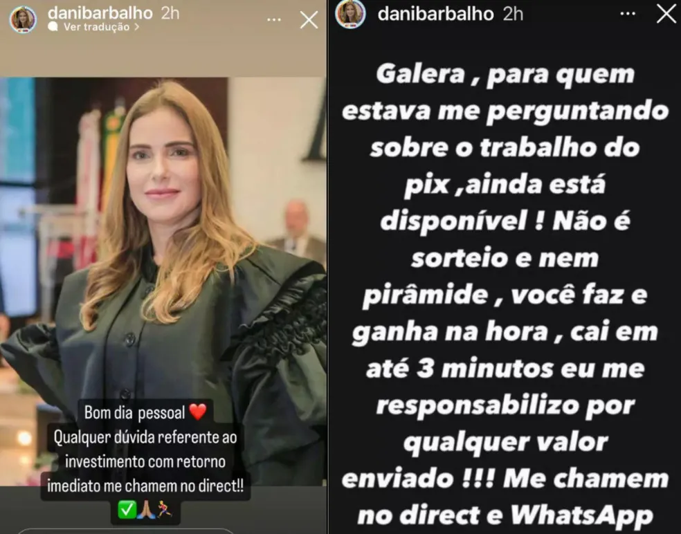 Hackers invadem perfil em rede social de primeira-dama do Pará e aplicam golpe do PIX