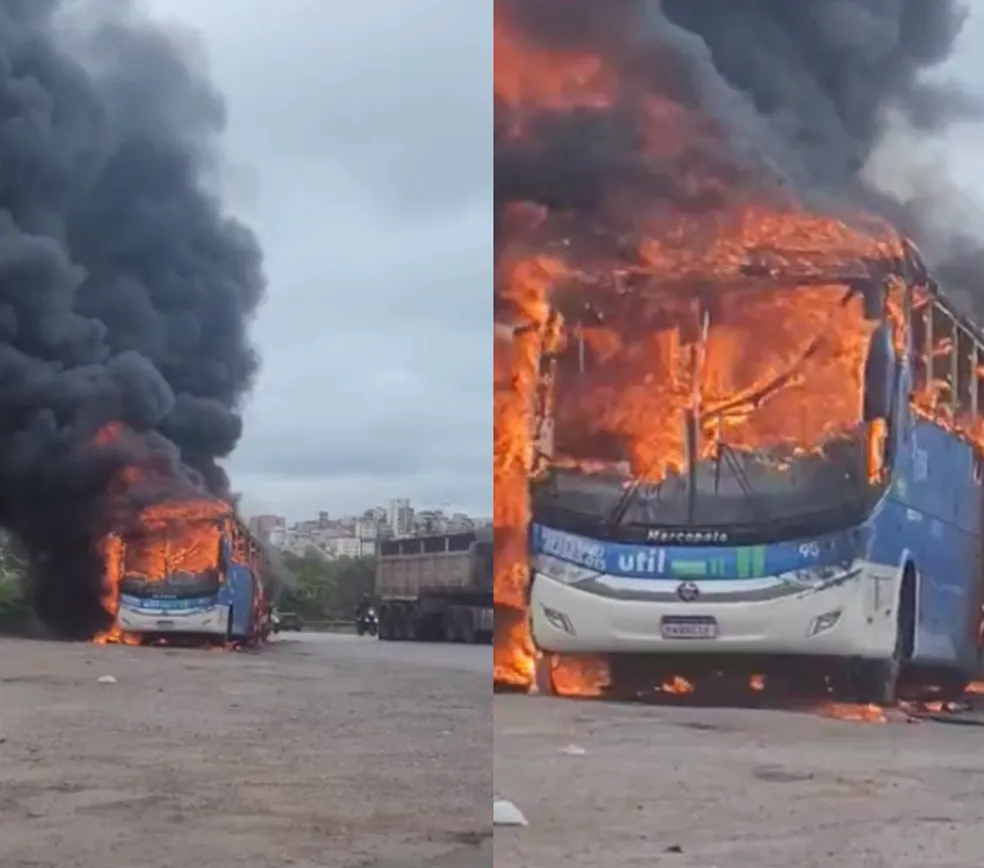 Time Sub-14 do Vasco sai ileso após ônibus pegar fogo em MG