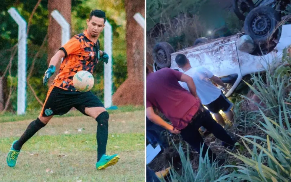 Jogador de futebol de 17 anos morre após acidente em rodovia de Goiás