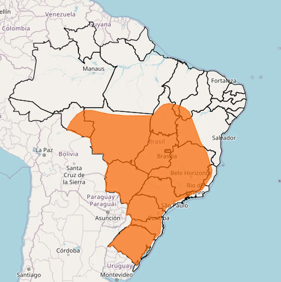 Nova onda de calor que vai atingir 15 estados e o DF começa nesta quinta