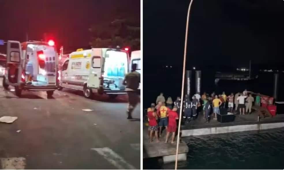 Embarcação naufraga e deixa ao menos 6 mortos na Baía de Todos-os-Santos