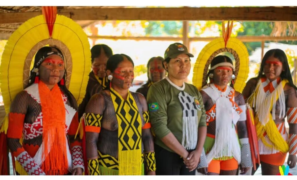 Primeira cacique mulher do povo Kayapó do Kranhkrô toma posse no Pará
