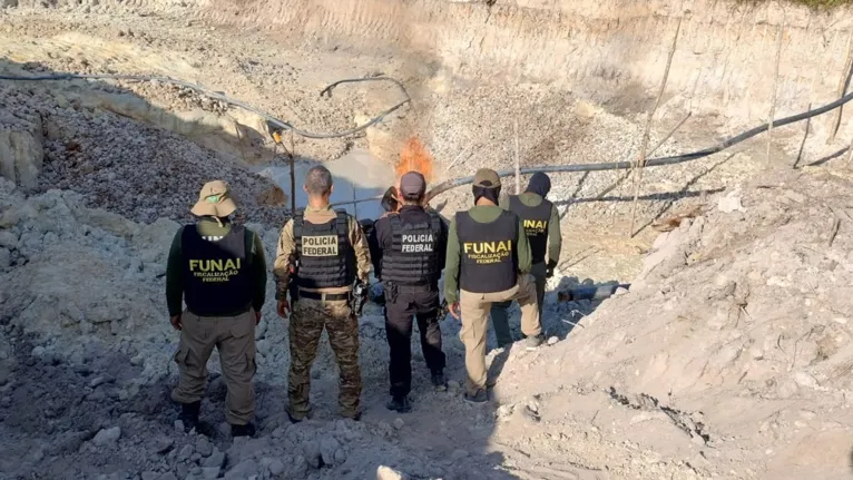 PF fecha três garimpos em Terra Indígena Kayapó em Bannach