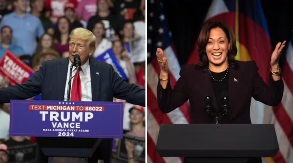 Pesquisas mostram Kamala à frente de Trump na corrida presidencial dos EUA