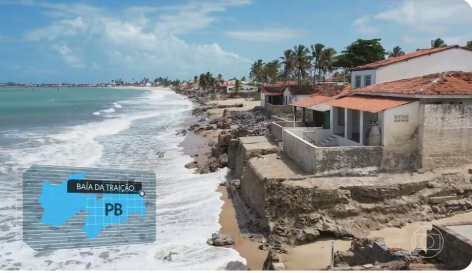 O paraíso indígena que está sendo engolido pelo avanço do mar