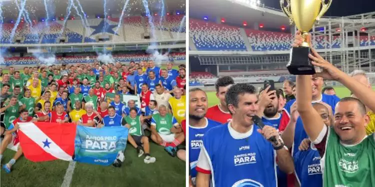 Governador Helder Barbalho participa de “pelada” com prefeitos eleitos no Mangueirão