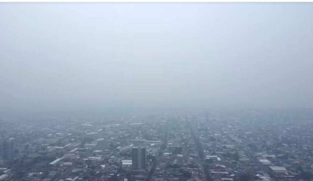 ‘Não é mais possível ver o sol’: crise da fumaça muda cor do céu no Pará