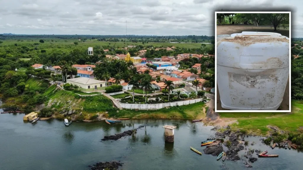 Pescadores encontram galões de veneno no rio Tocantins