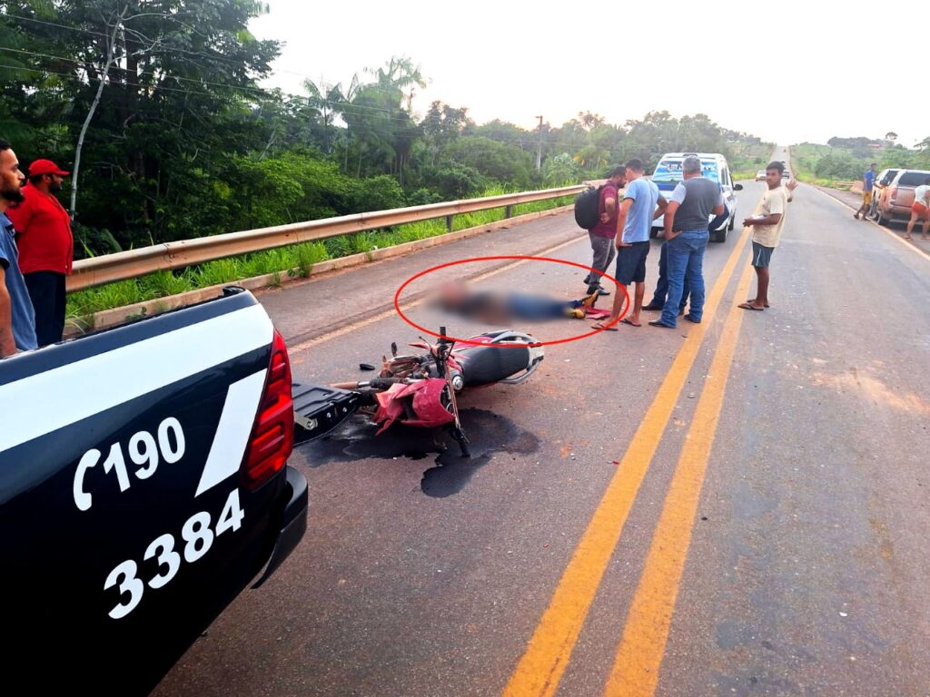 Motociclista morre ao colidir em caminhonete em Novo Repartimento