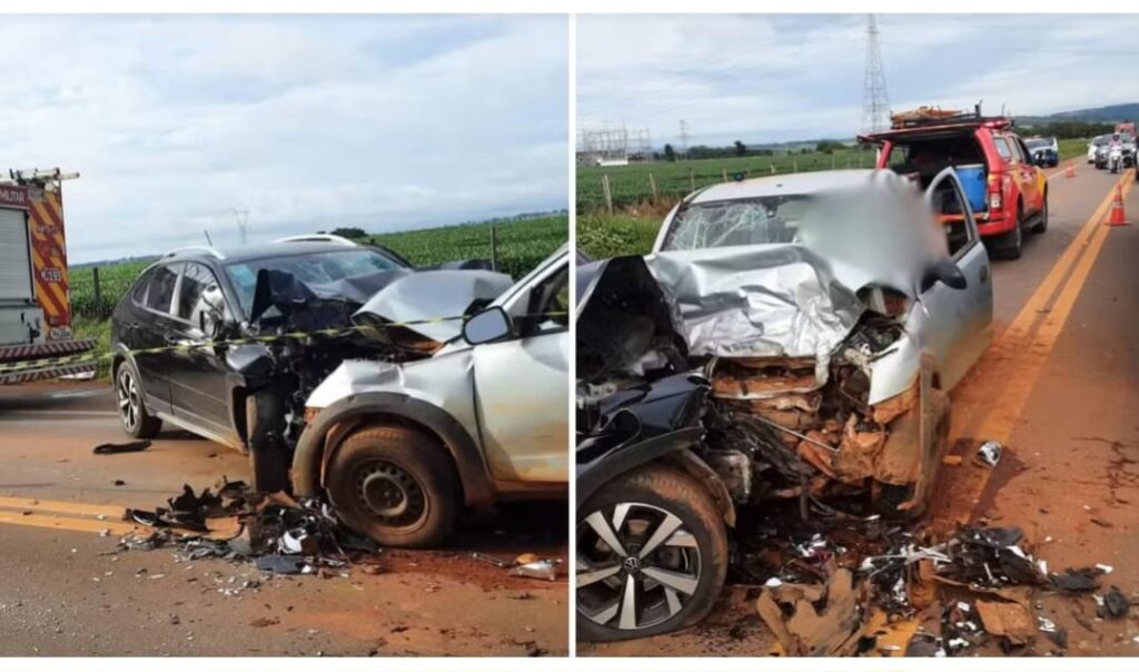 Em GO, Motorista e passageira morrem após acidente entre dois carros