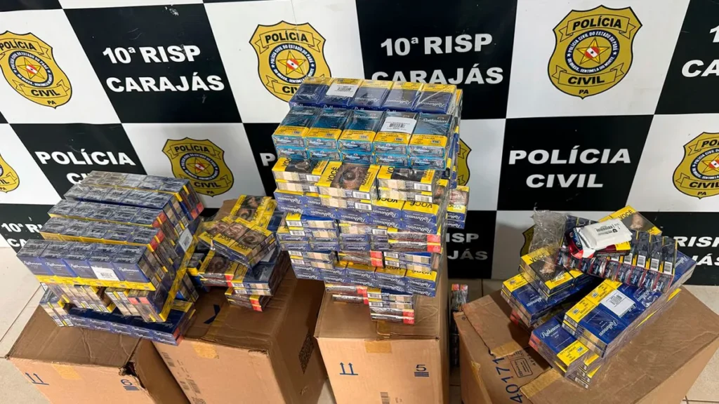 Carga de cigarros roubada é apreendida em residência em Marabá