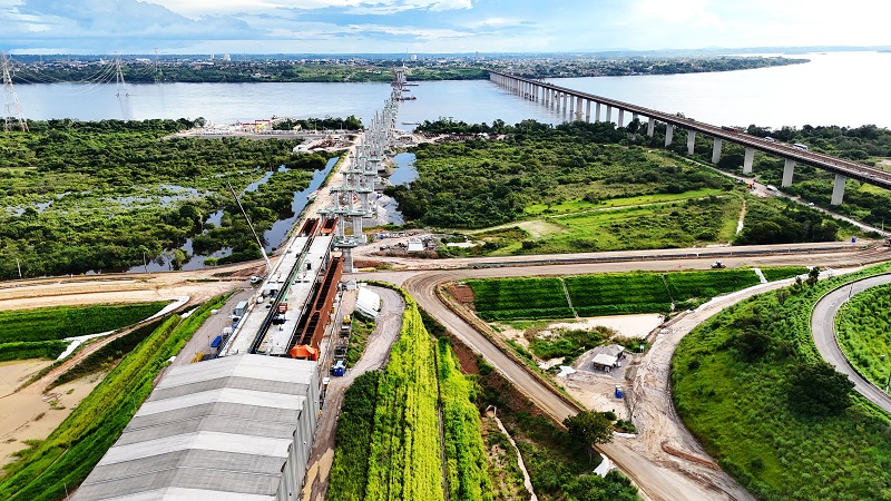 Obras das novas pontes em Marabá avançam