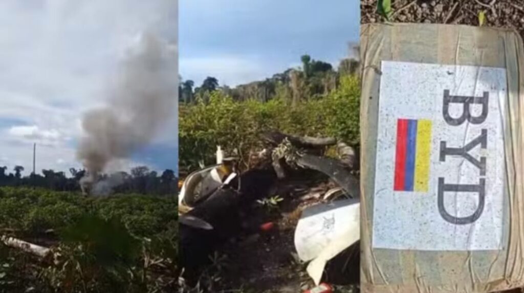 Avião bimotor cai após ser interceptado por caças da FAB