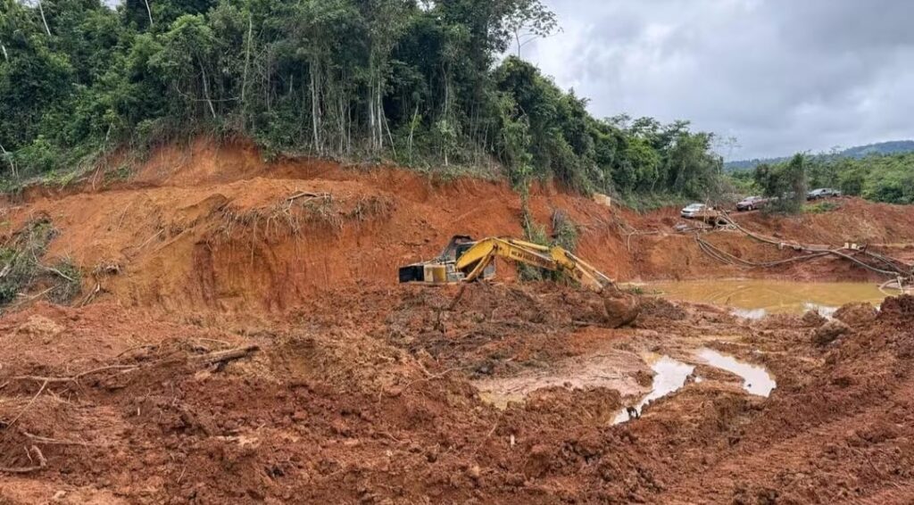 PF fecha mesmo garimpo ilegal pela terceira vez no Pará