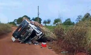 Dois acidentes em estrada vicinal em Rio Maria