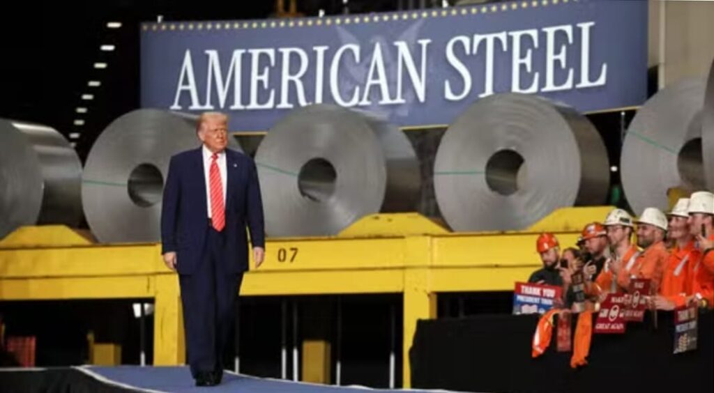 Trump assina decreto que dobra tarifas sobre aço e alumínio nos EUA, de 25% para 50%