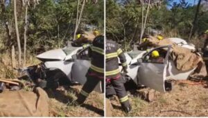 Acidente entre caminhonete e carro deixa mortos e feridos na GO-215