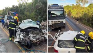 Colisão violenta entre carro e carreta no TO; vítimas seriam de Redenção