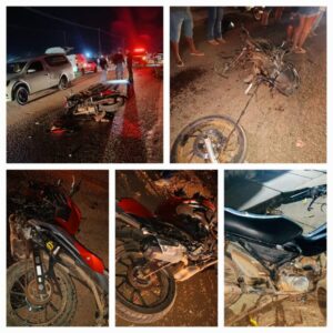 Colisão envolvendo motocicletas entre Tucumã e Ourilândia do Norte deixa três mortos
