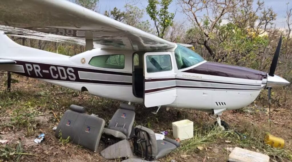 Aeronave roubada no Pará é encontrada pela FAB na fronteira do Brasil com a Bolívia