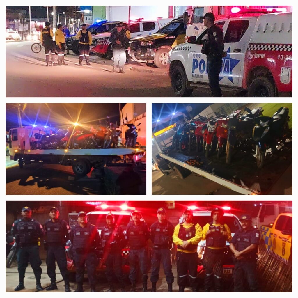 Ação integrada em Tucumã retira 47 motocicletas irregulares das ruas