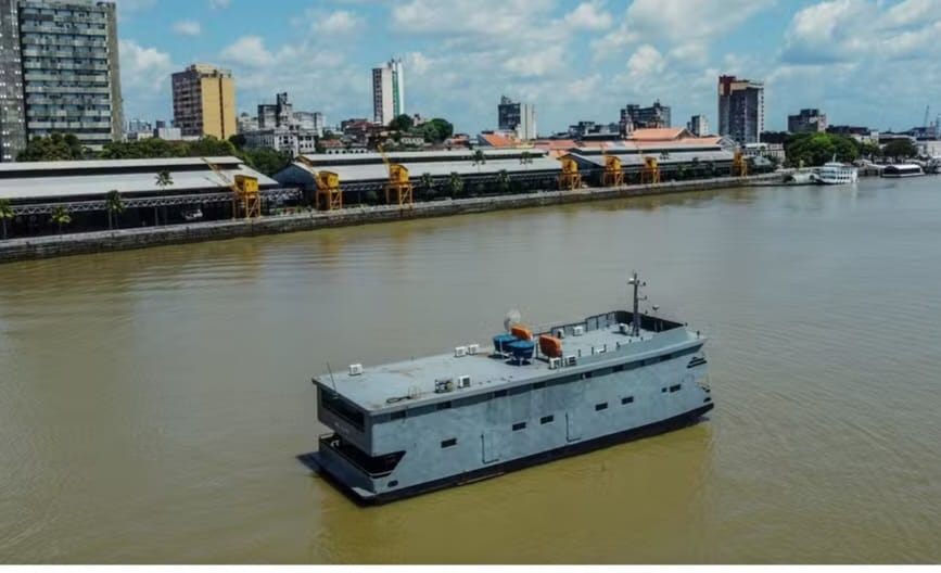 Navio-hospital é incorporado à Marinha para atendimento a ribeirinhos na Região Norte
