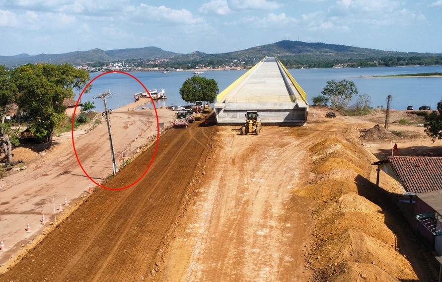Obras da cabeceira da ponte no rio Araguaia entre PA e TO pode enfrentar novo impasse com a rede elétrica