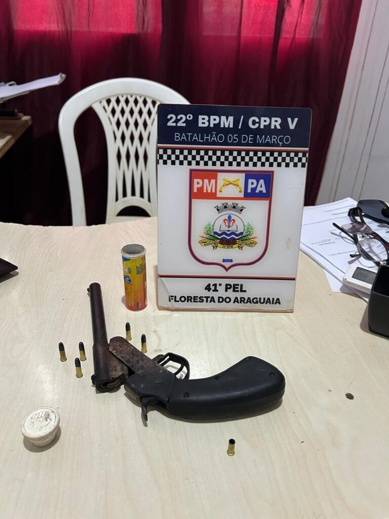 Indivíduo enfrenta a Polícia Militar e leva a pior em Floresta do Araguaia