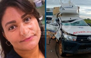 Técnica de enfermagem de Bannach morre em acidente entre ambulância e caminhão