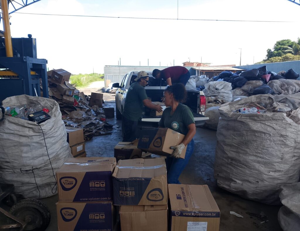 Equatorial destina mais de 1,6 tonelada de papel para cooperativa de reciclagem em Marabá