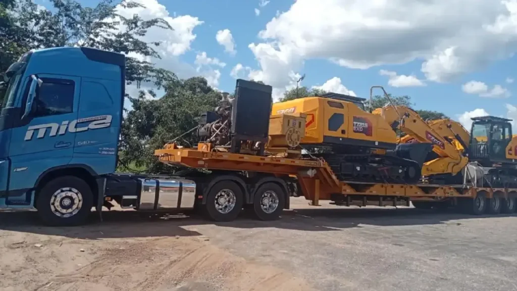 Escavadeiras sem nota fiscal são apreendidas em Conceição do Araguaia