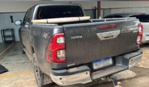 PM recupera em Xinguara, caminhonete furtada em Conceição do Araguaia