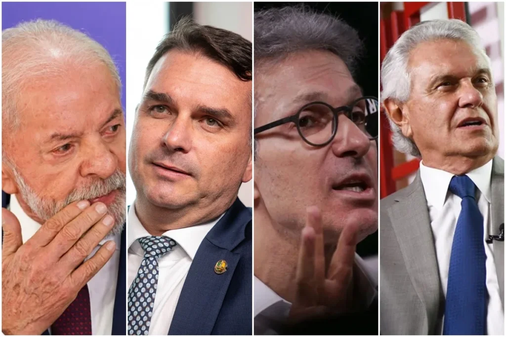 BTG/Nexus: Lula empata com Flávio, Zema e Caiado no 2º turno