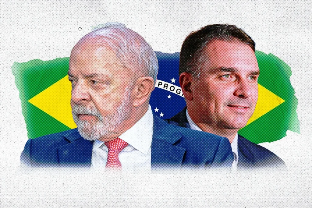 Meio/Ideia: Lula lidera 1° turno e tem empate técnico com Flávio no 2º